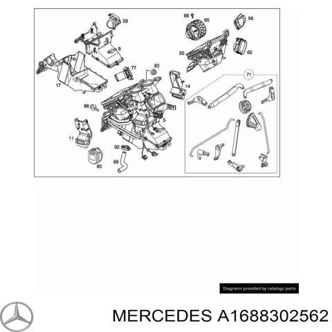 Піч в зборі A1688302562 MERCEDES