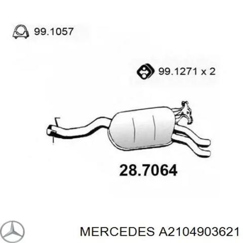 Глушник, середня і задня частина A2104903621 MERCEDES