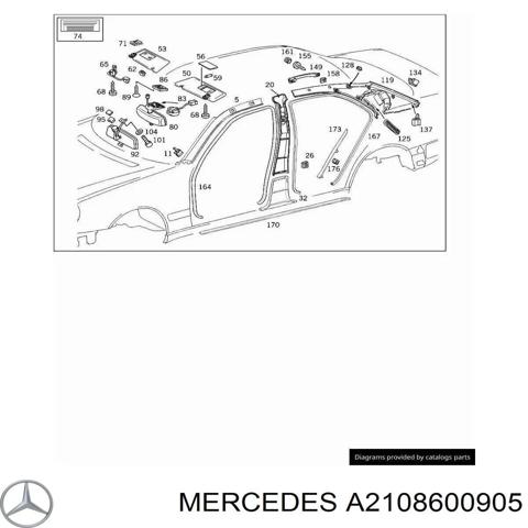 Подушка безпеки, збоку ліва айрбег A2108600905 MERCEDES