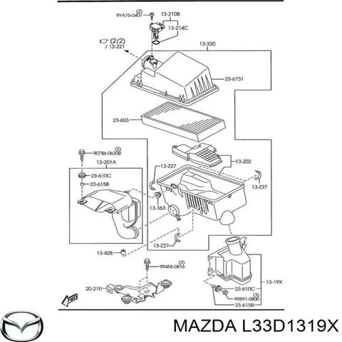 Резонатор L33D1319X MAZDA