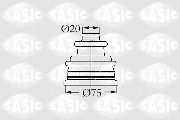 4003404   sasic - пильовик привідного валу SAS4003404