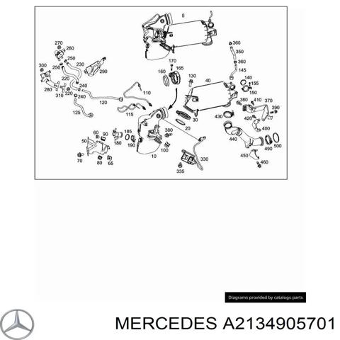 Вихлоп A2134905701 MERCEDES