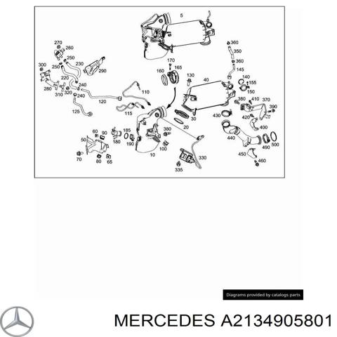 Вихлоп A2134905801 MERCEDES