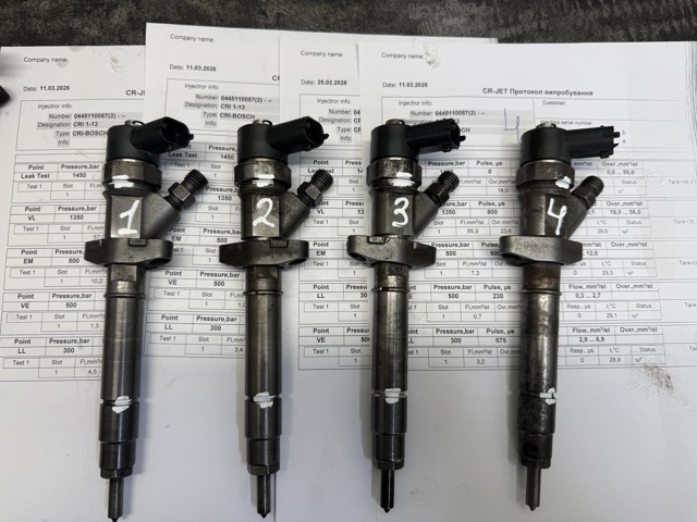 Форсунки електромагнітні 0445110087 NISSAN