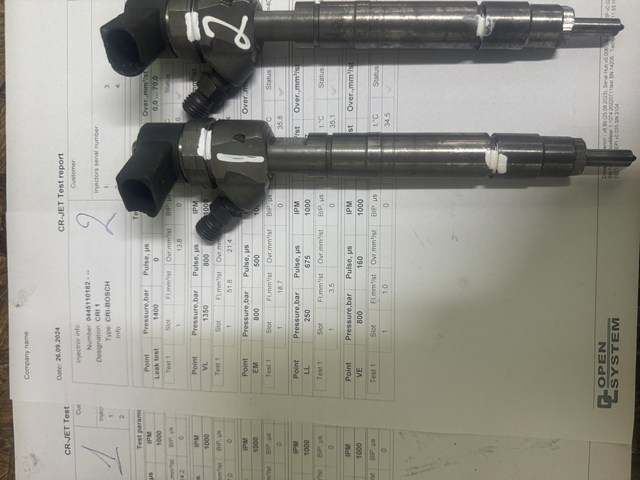 Форсунки електромагнітні 0445110182 BOSCH