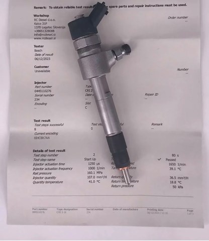 Форсунка інжектора 0445110276 BOSCH