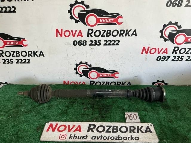 Піввісь передня, права 1J0407452SX VAG