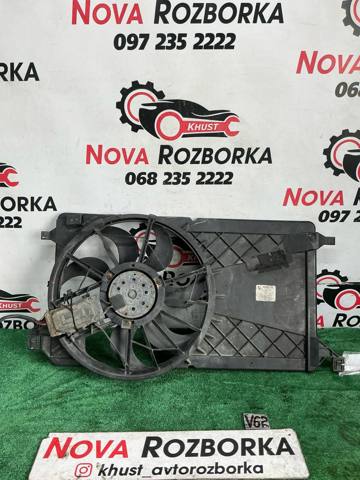 Дифузор радіатора охолодження, в зборі з двигуном і крильчаткою 3M5H8C607RD FORD