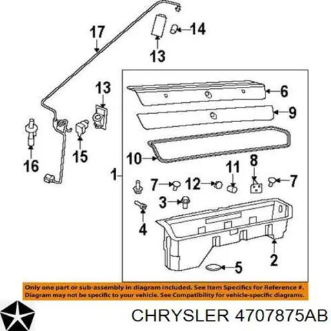 Датчик відкривання капота 4707875AB CHRYSLER