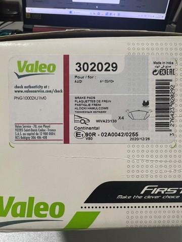 Тормозні колодки 302029 VALEO