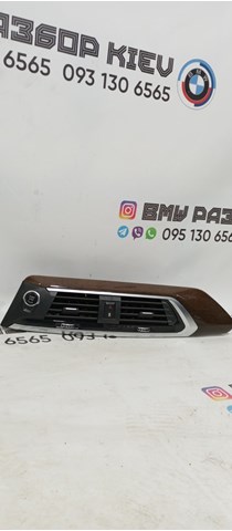 Молдинг (накладка) панелі приладів "торпедо", центральний 51456820690 BMW