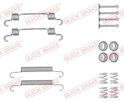 105-0887 quick brake комплект пружинок колодок ручника kia sportage/hyundai tucson 04- 105-0887