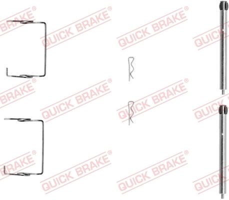 109-1267 quick brake планка супорта прижимна (к-кт) renault laguna 93-01 (brembo) 109-1267