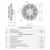Муфта вентилятора охолодження 49516 NRF
