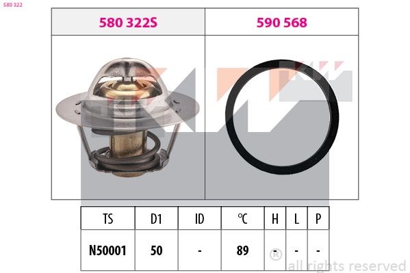 Автомобільний термостат 580322 KW