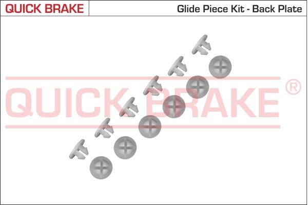 6859k quick brake ремкомплект механізма колодок ручника skoda roomster/vw caddy ii 95- 6859K