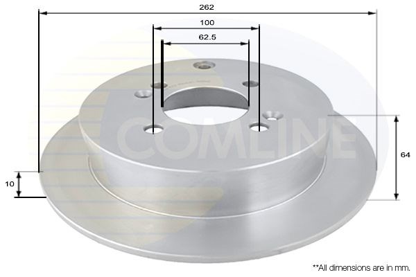 Adc1078 comline - диск гальмівний з покриттям ADC1078