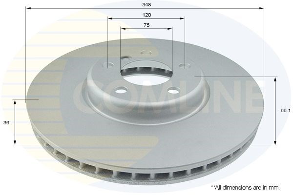 Adc1790vl comline - диск гальмівний вентильований з покриттям ADC1790VL