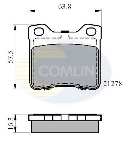 Cbp01060 comline - гальмівні колодки до дисків CBP01060