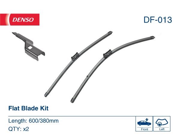 Df-013  denso - комплект склоочисників flat blade kit DF-013