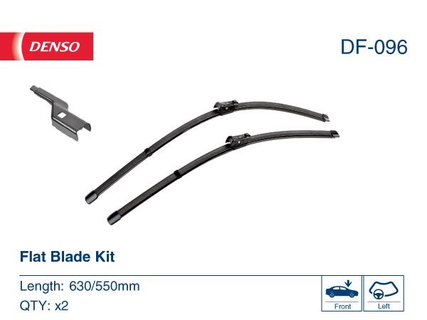 Df-096  denso - комплект склоочисників flat blade kit DF-096