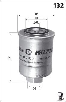 Elg5255 фільтр палива ( аналогwf8059/kc82) ELG5255