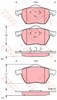 Колодки гальмівні передні, дискові GDB1275 TRW