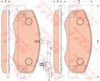 Задні колодки GDB1885 TRW