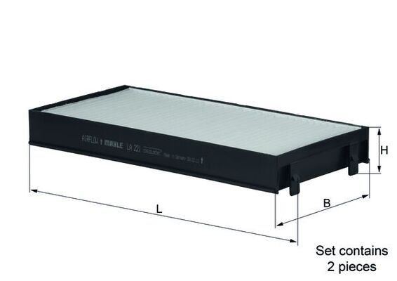 Фільтр салону LA221S MAHLE