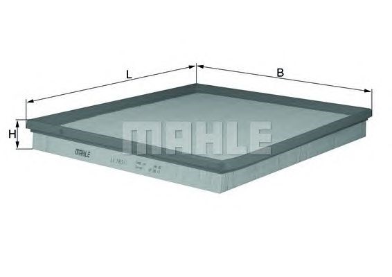 Повітряний фільтр двигуна LX20651 MAHLE