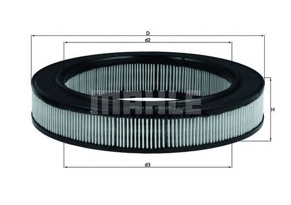 Фільтр повітряний opel (вир-во m-filter) LX69