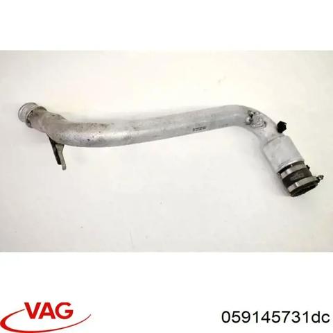 Патрубок повітряний, вихід з турбіни (наддув) 059145731DC VAG
