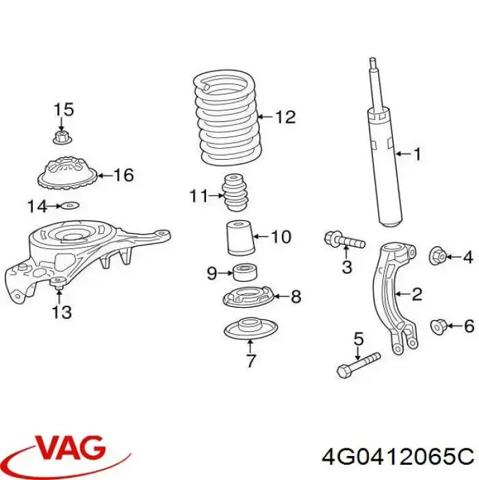 Опора стійки амортизатора переднього 4G0412065C VAG