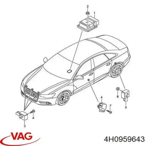 Датчик Айрбег передній 4H0959643 VAG