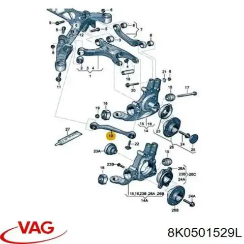 Важіль задньої підвіски поперечний 8K0501529L VAG