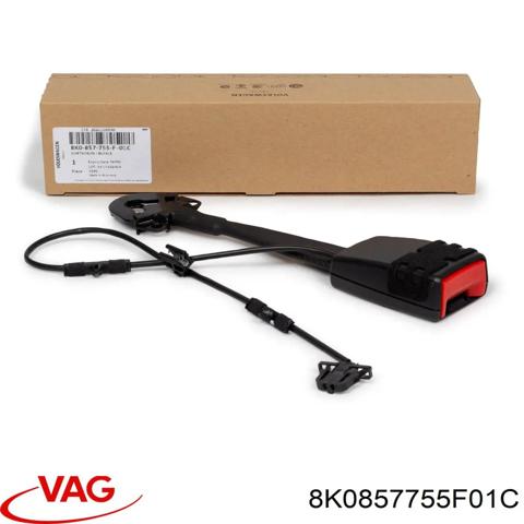 Важіль фіксатора ременя безпеки передній 8K0857755F01C VAG