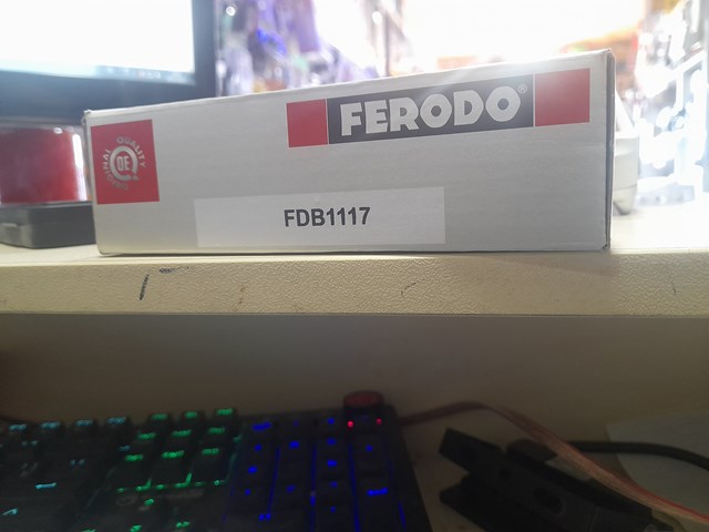 Комплект задніх колодок FDB1117 FERODO