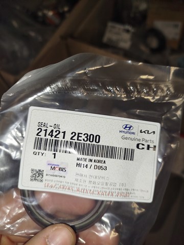 Сальник коленвала двигуна, передній 214212E300 HYUNDAI