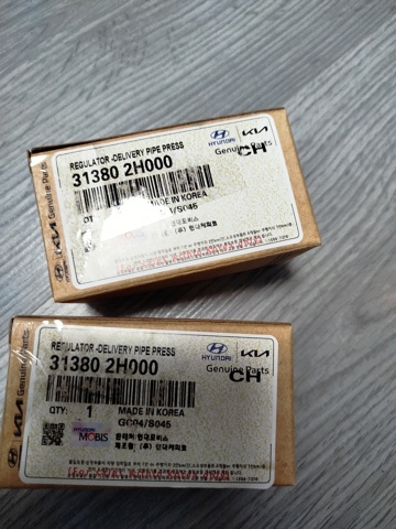 Регулятор тиску палива в паливній рейці 313802H000 HYUNDAI