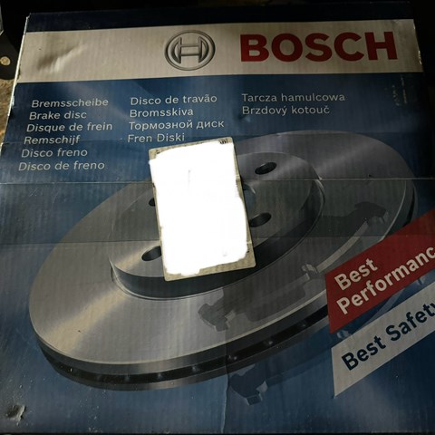 Диск гальмівний передній 0986479956 BOSCH