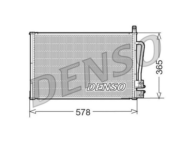 Радіатор кондиціонера DCN10008 DENSO