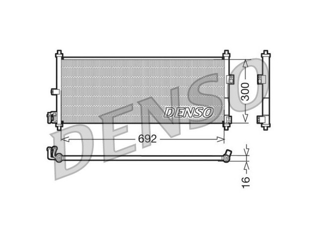 Конденсатор кондиціонера DCN46011 DENSO