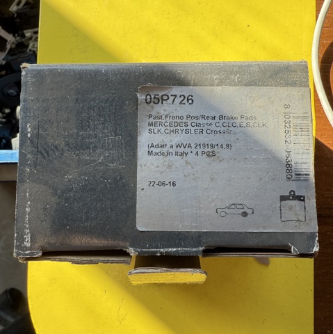 Колодки гальмівні задні, дискові 05P726 LPR