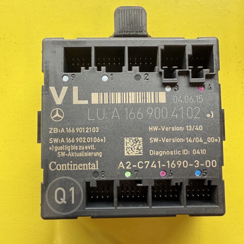 Блок комфорту передніх дверей A1669004102 MERCEDES