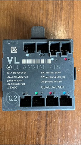 Блок комфорту передніх дверей A2128203485 MERCEDES