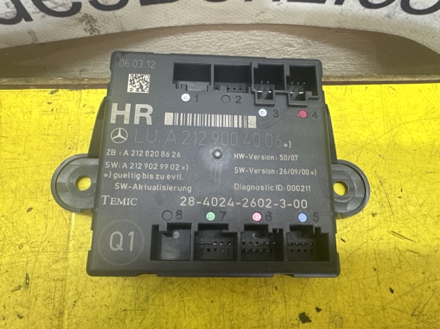 Блок управління комфорту A2129004006 MERCEDES