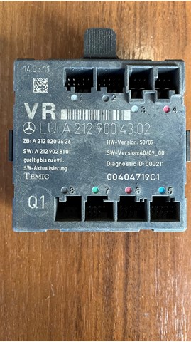 Блок комфорту передніх дверей A2129004302 MERCEDES