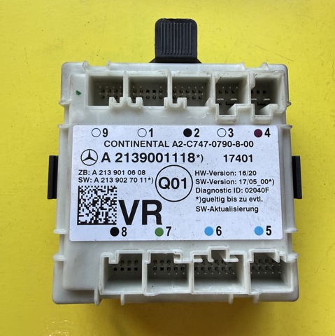 Блок комфорту передніх дверей A2139001118 MERCEDES