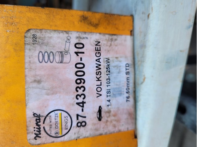 Поршень в комплекті на 1 циліндр, STD 8743390010 GOETZE