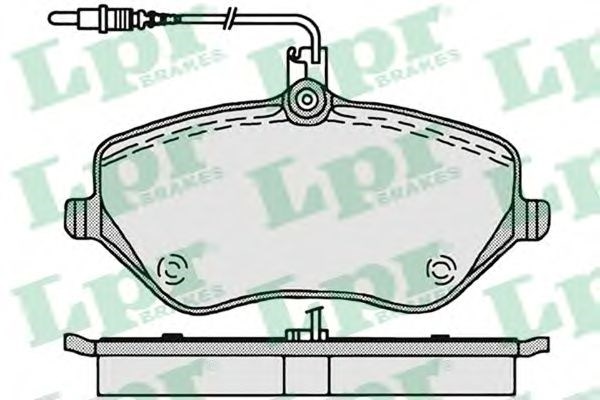 Тормозні колодки 05P1202 LPR